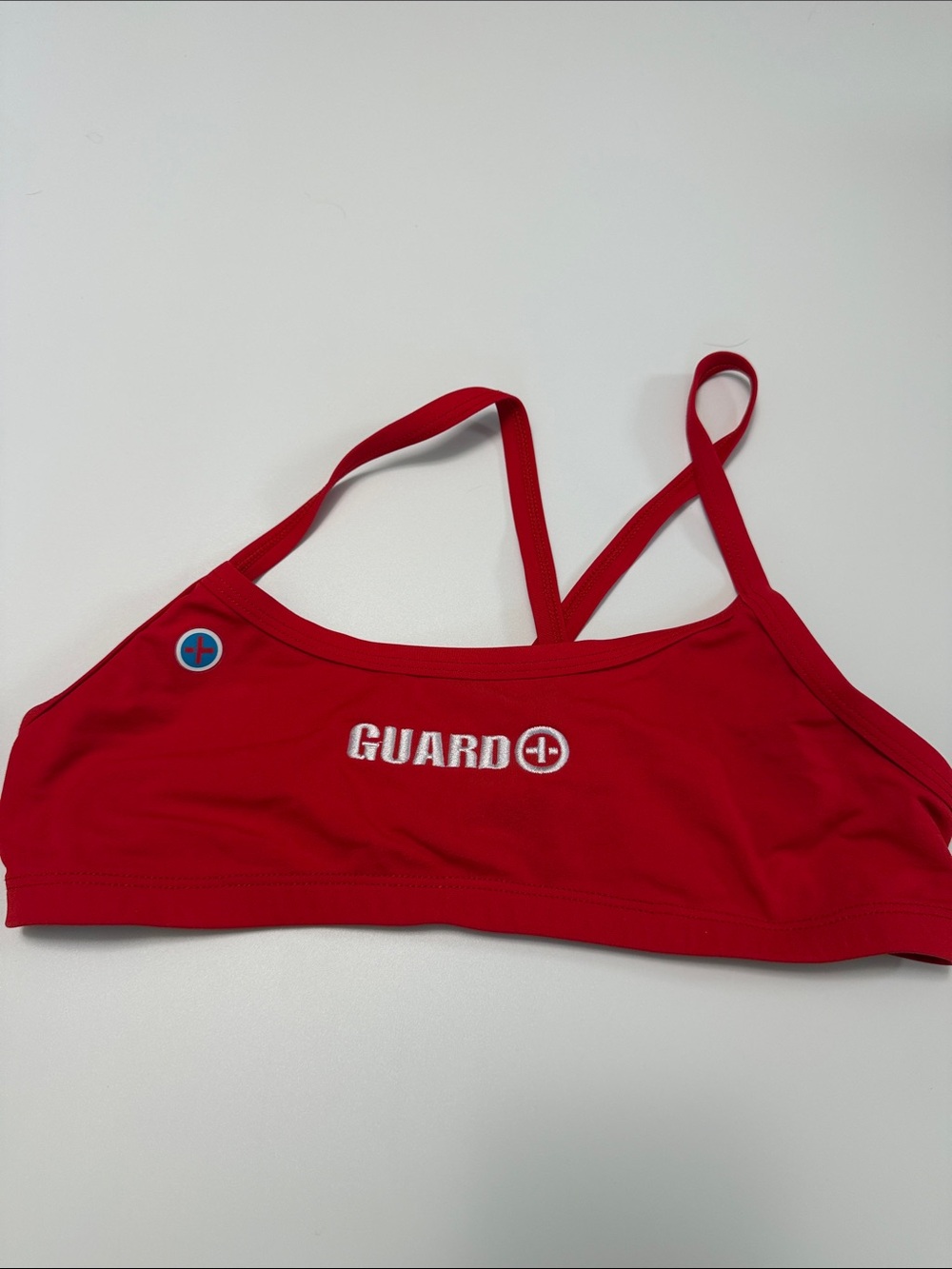 Waterman Red Lifeguard Bikini Top